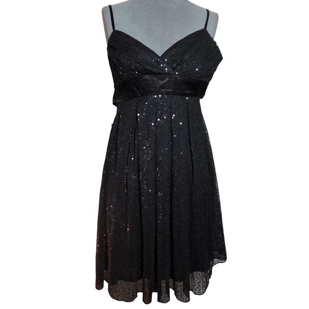 Black Sequin Mini Dress Size 1/2